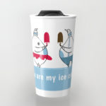 amore pinguino travel mugs