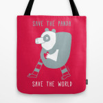 cuore di panda totebag