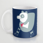 cuore di panda mug