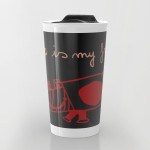 dog is my friend travel mug