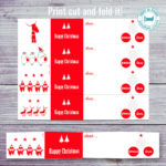 christmas gift tags red