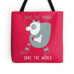 [tote bag] cuore di panda